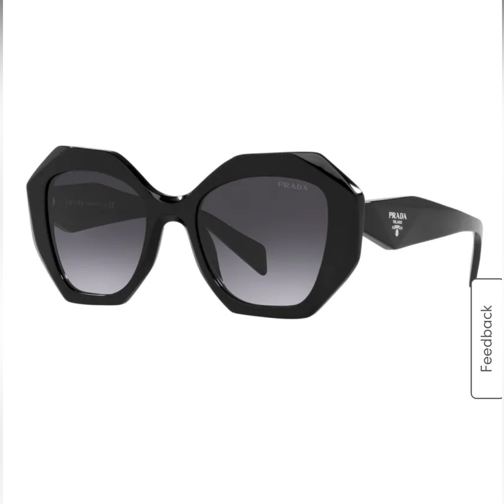 Prada Black Geometric Sunglasses